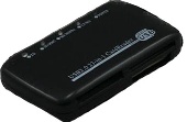  /   ext mini USB Black  (SD/MMC/RS-MMC,MS,TF,M2)