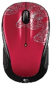  (910-003029) Logitech Wireless Mouse M325 Red Topography