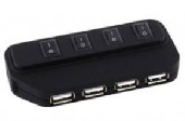  USB 4port   , Black 