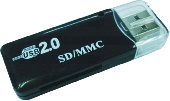  /   "Mini"  SD, MMC, RS-MMC, USB 2.0, Black